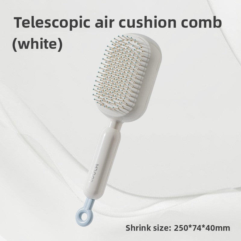 Self Cleaning Detangling Hair Brush Set of 2 Painless Retractable Bristles